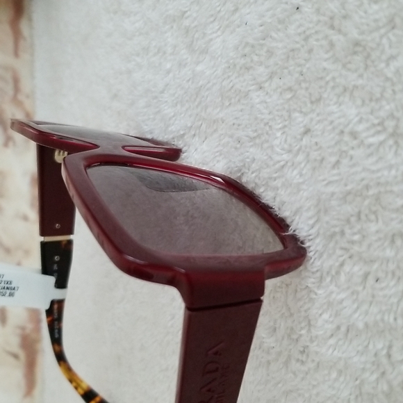 New PRADA Oversized Square Acetate Sunglasses - Picture 7 of 13